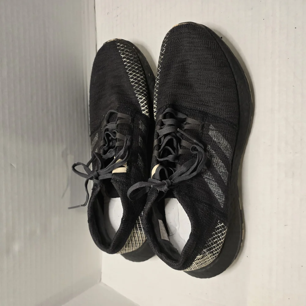 adidas Black and Gray‎ Athletic Shoes with Breathable Mesh and Lightweight Sole
